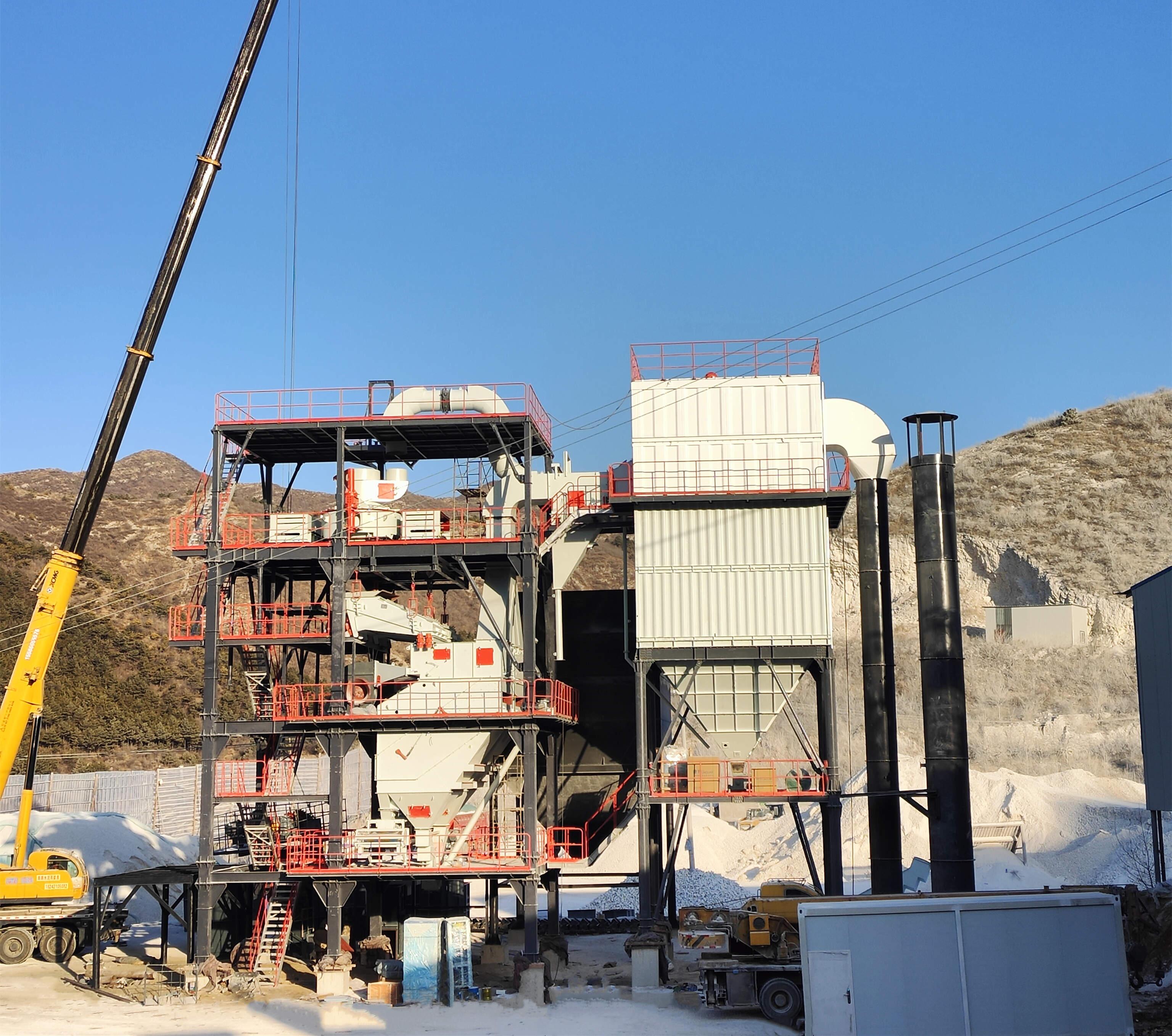 生產(chǎn)高品質(zhì)機制砂，請選擇唐山金路V9干式制砂樓