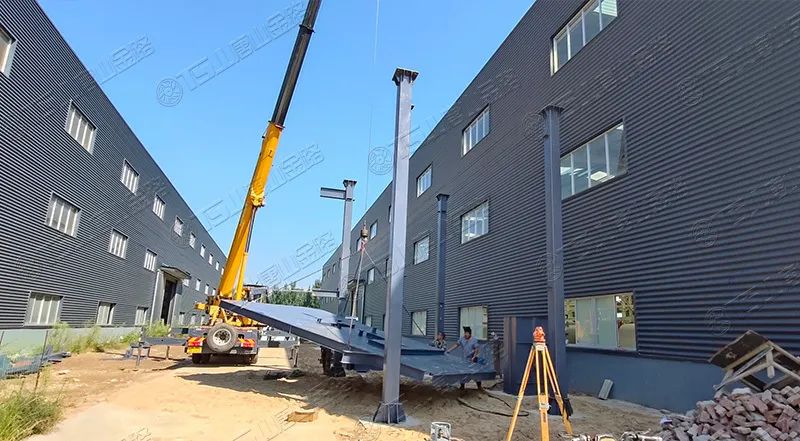 唐山金路廠區(qū)打造小型制砂樓，供客戶(hù)帶料試機(jī)